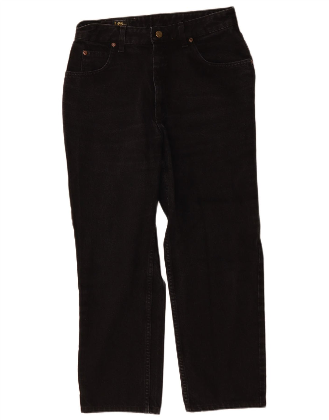 Jeans dritti da donna Lee W29 L26 cotone nero