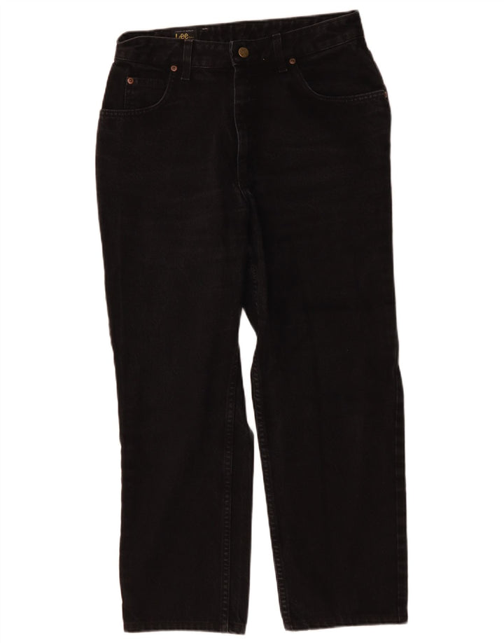 Jeans dritti da donna Lee W29 L26 cotone nero
