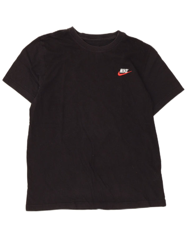T-shirt da donna NIKE Top UK 12 cotone medio nero