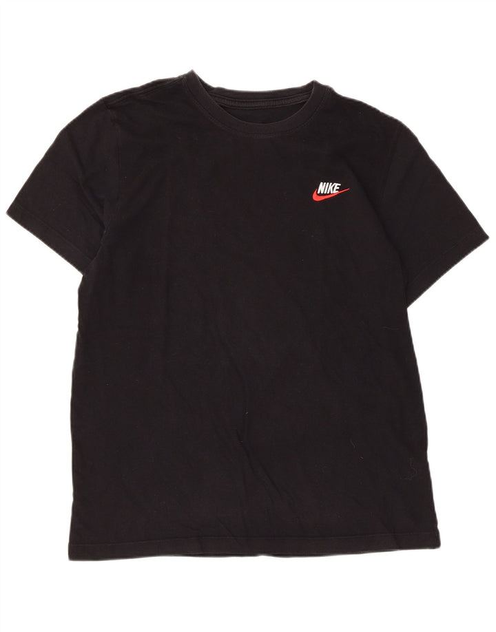T-shirt da donna NIKE Top UK 12 cotone medio nero
