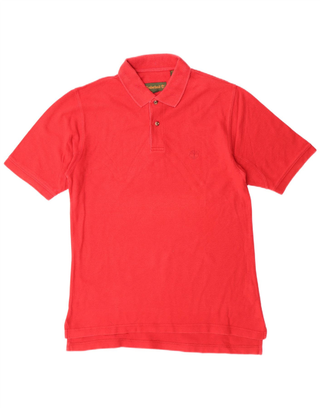 Polo da uomo Timberland in cotone rosso medio