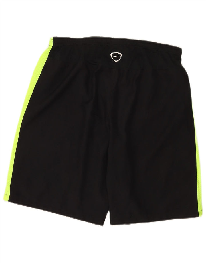 Pantaloncini sportivi Nike Dri Fit da uomo, colore nero medio, in poliestere color block