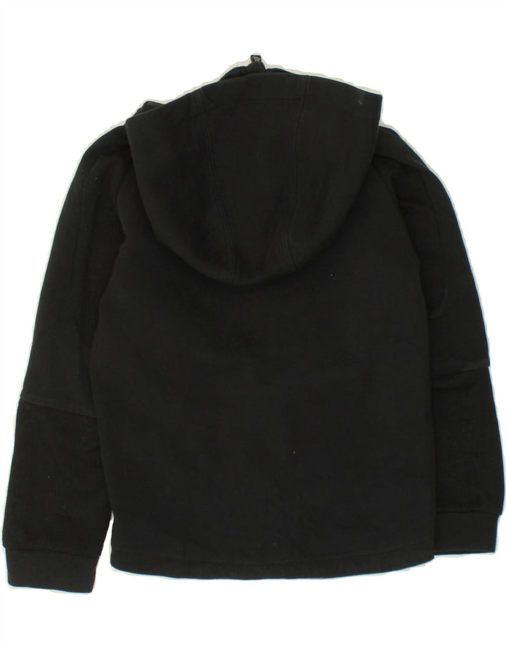 PUMA Boys Zip Hoodie Sweater 7-8 Years Black Cotton Vintage Puma and Second-Hand Puma from Messina Hembry 