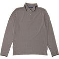NORTH SAILS Mens Long Sleeve Polo Shirt Medium Grey Cotton Vintage North Sails and Second-Hand North Sails from Messina Hembry 