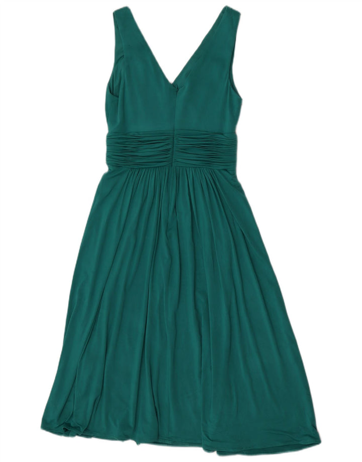 Abito impero senza maniche da donna John Lewis UK 8 piccolo poliestere verde