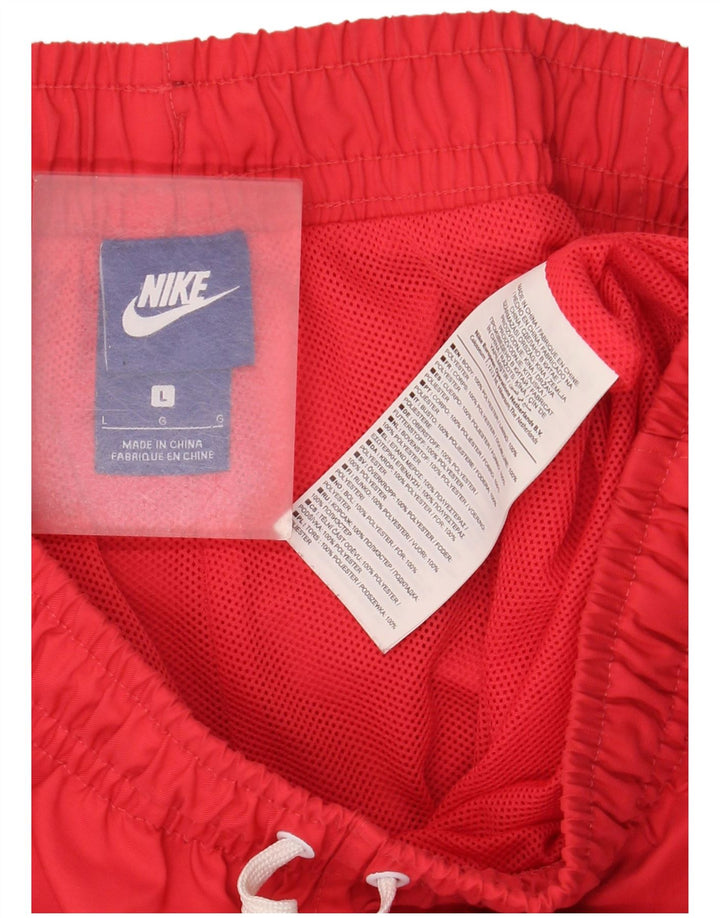 Pantaloncini da bagno Nike da uomo grandi in poliestere rosso