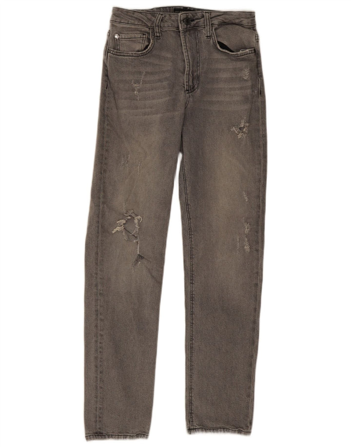 Jeans skinny dritti effetto consumato da donna Guess W27 L28 poliestere grigio