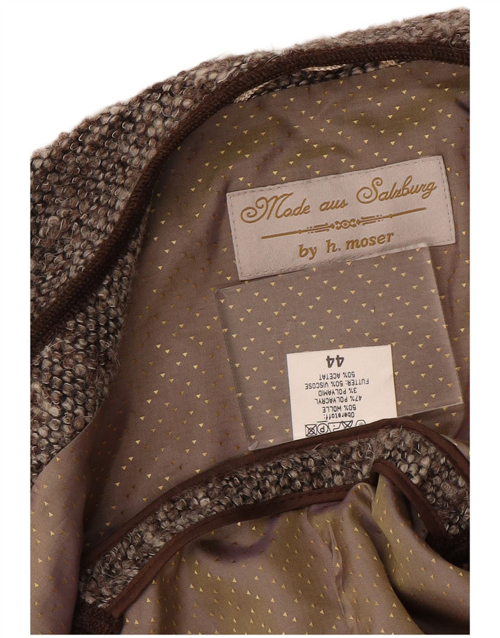 Gilet OPEN da donna H.MOSER IT 44 Poliacrilico floreale marrone medio