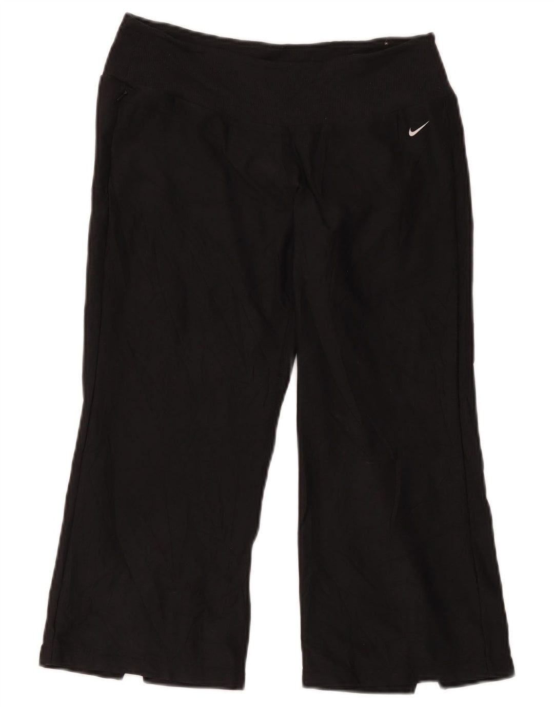 Pantaloni della tuta Nike Capri da donna US 8/10 Medium Nero Poliestere