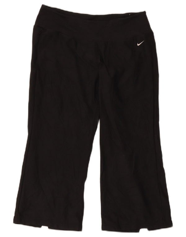 Pantaloni della tuta Nike Capri da donna US 8/10 Medium Nero Poliestere