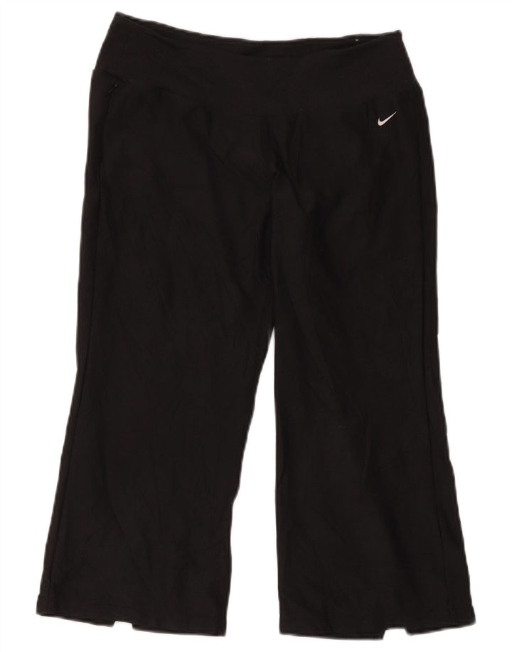 Pantaloni della tuta Nike Capri da donna US 8/10 Medium Nero Poliestere