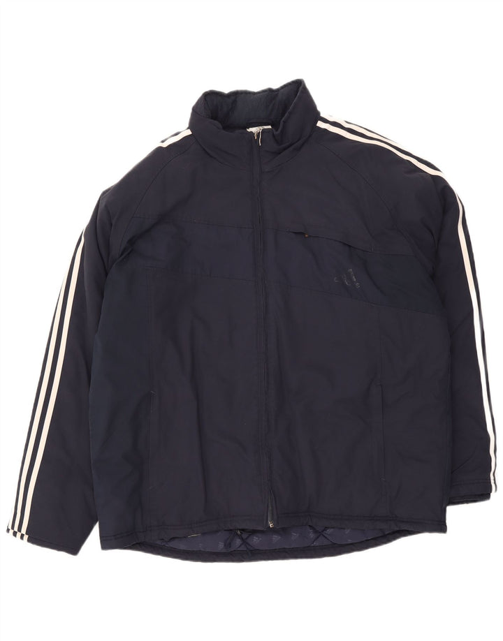 Giacca imbottita da uomo Adidas UK 42 XL poliestere blu navy