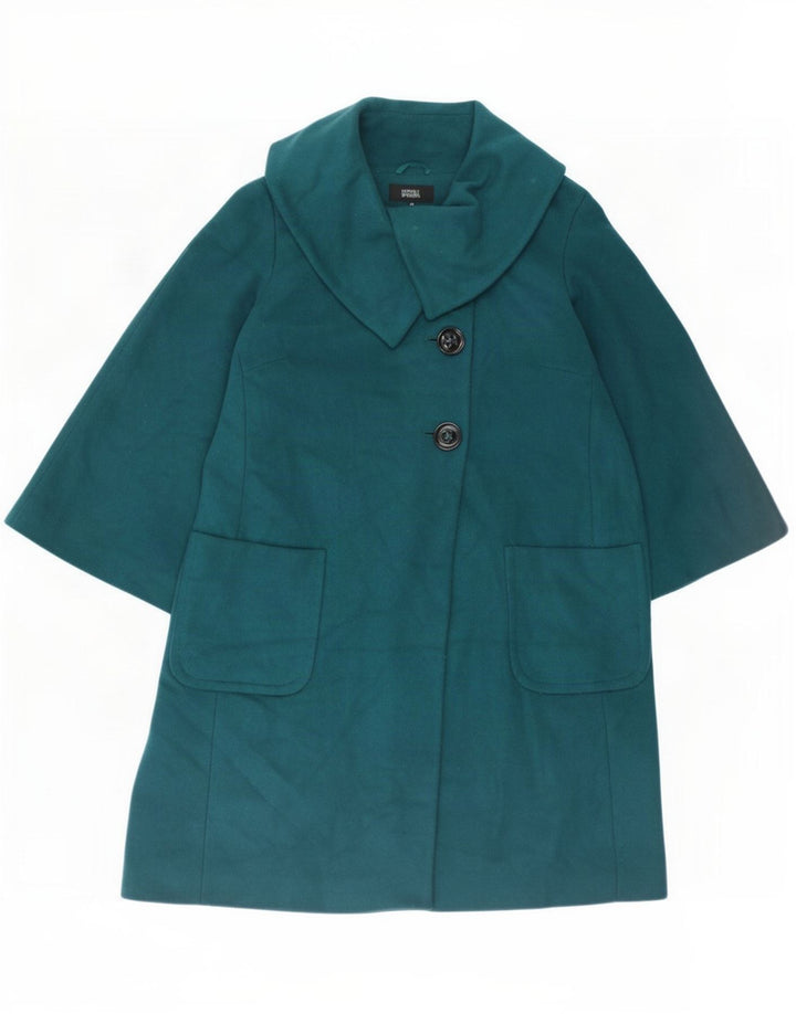 Soprabito oversize da donna Marks & Spencer UK 16 Large Blue New Wool