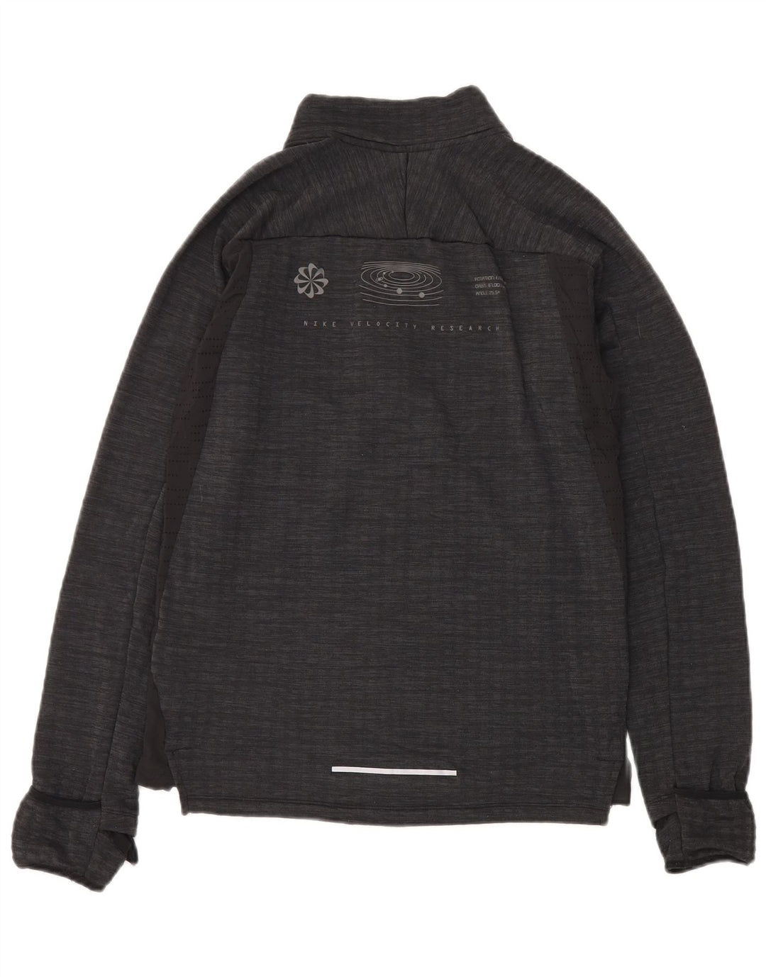 Giacca superiore della tuta da uomo Nike Small in poliestere chiazzato nero