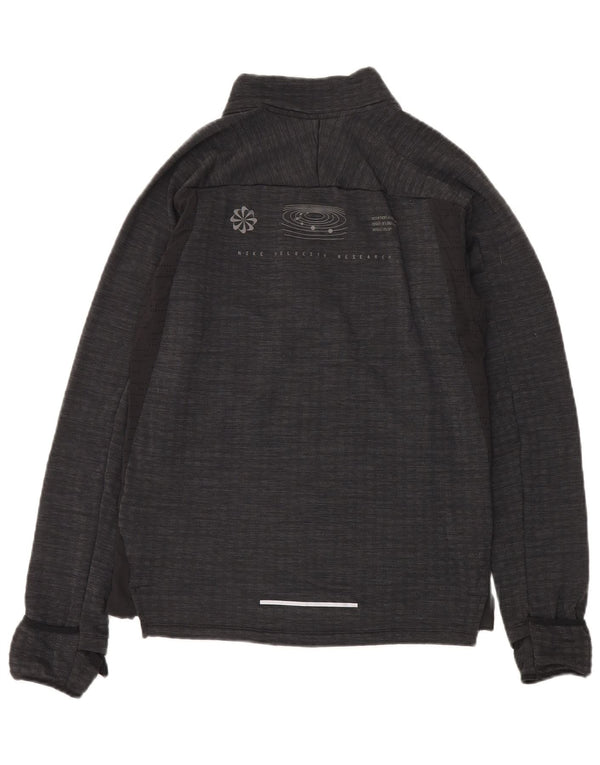 Giacca superiore della tuta da uomo Nike Small in poliestere chiazzato nero