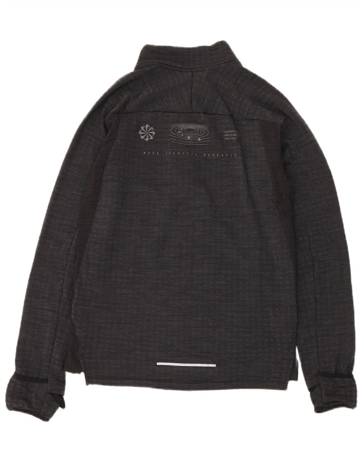 Giacca superiore della tuta da uomo Nike Small in poliestere chiazzato nero