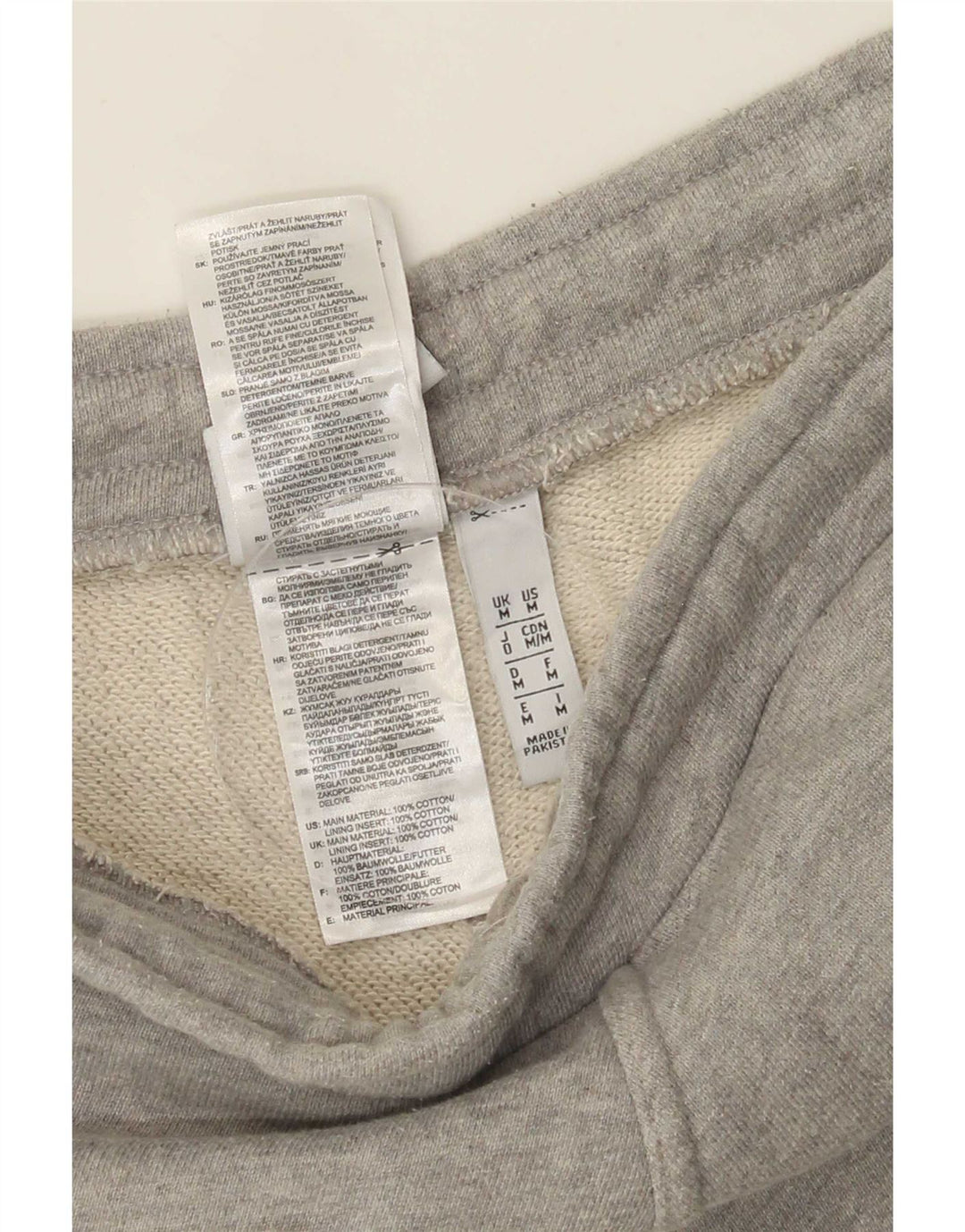 Pantaloncini sportivi da uomo Adidas in cotone grigio medio