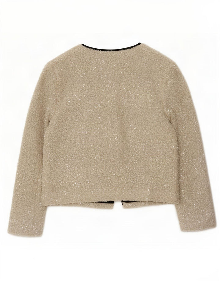 Giacca blazer oversize da donna Marks & Spencer UK 10 piccola bianco sporco