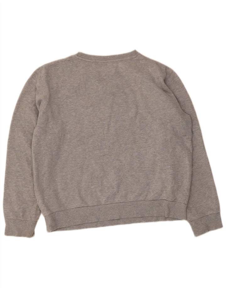 Felpa oversize con grafica da donna Ellesse, maglione UK 10, piccola grigia chiazzata