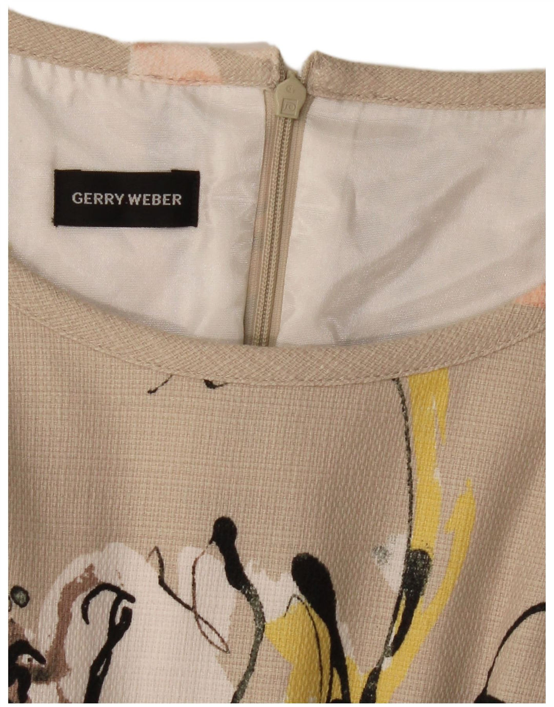 Abito tubino da donna Gerry Weber UK 12 Beige medio floreale