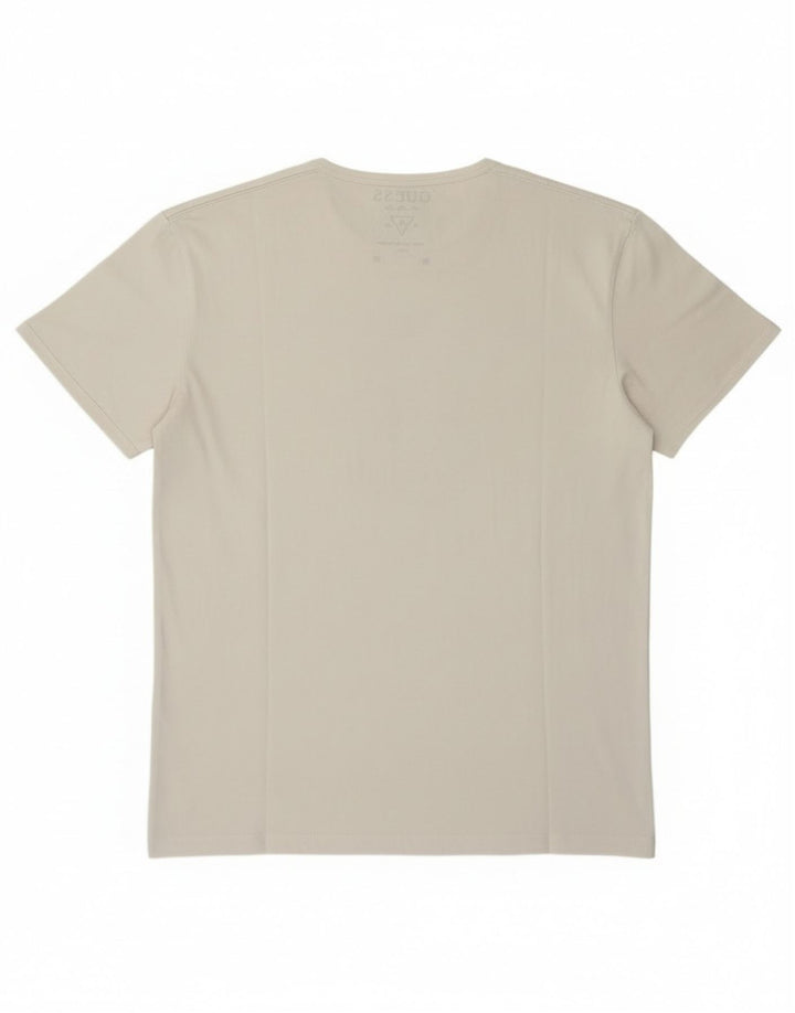 Guess T-shirt grafica da donna Top EU 38 Medium White Cotton Classic