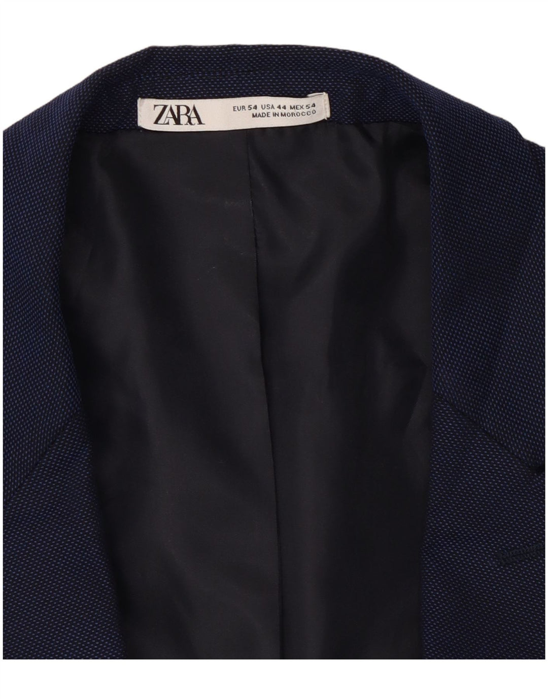 Giacca blazer da uomo a 1 bottone Zara EU 54 XL blu navy