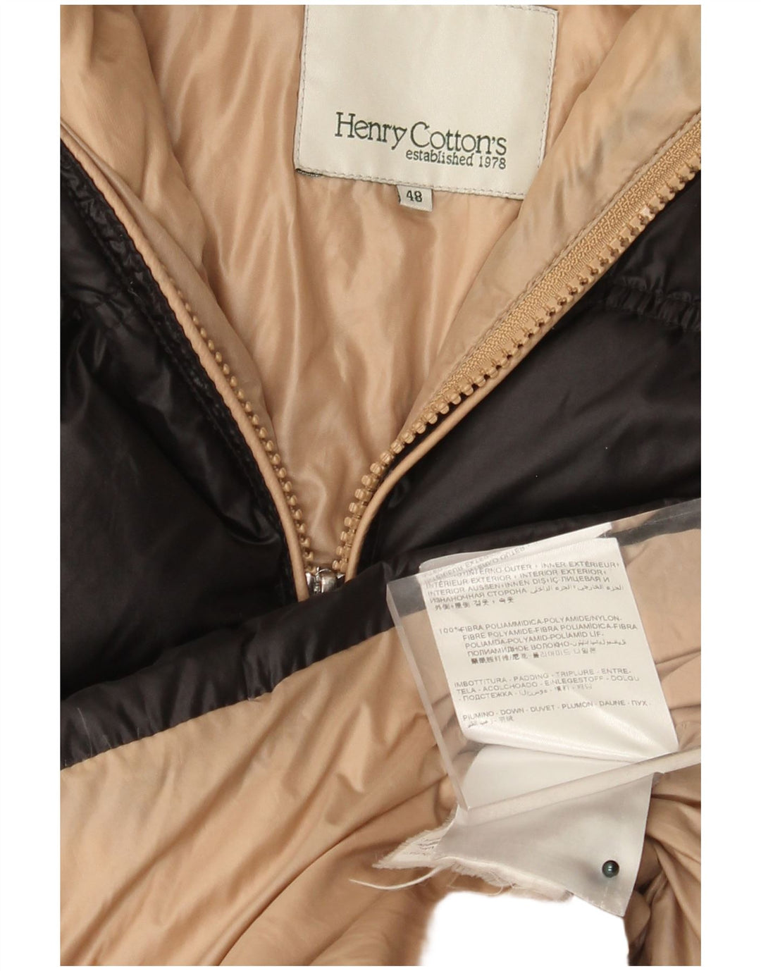 Cappotto imbottito con cappuccio da donna Henry Cottons IT 48 XL Nero Poliammide