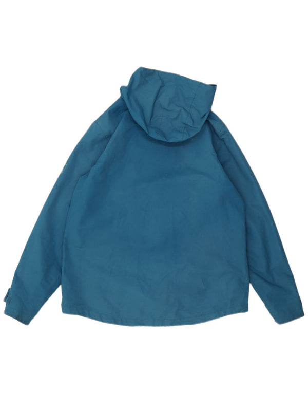 Giacca a vento con cappuccio da donna Weird Fish UK 14 Large Blue Striped