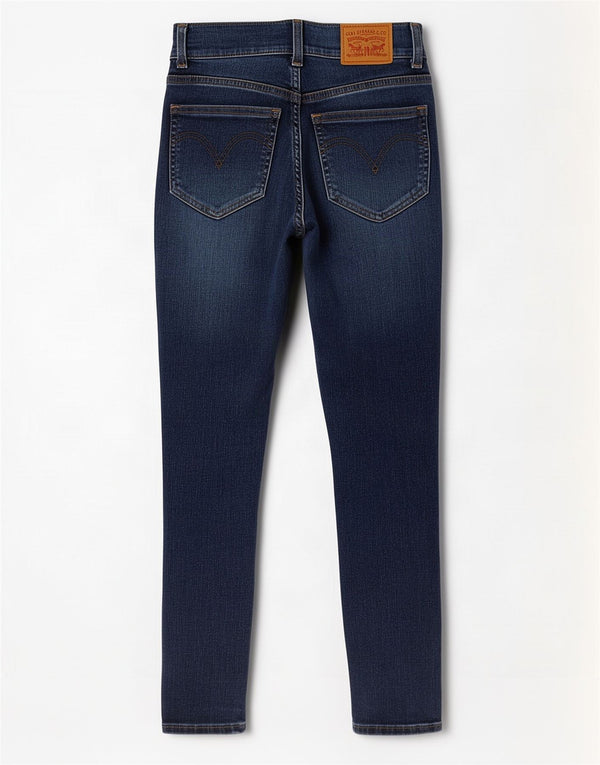 Jeans skinny Levi's da donna a vita alta retrò W27 L28 cotone blu