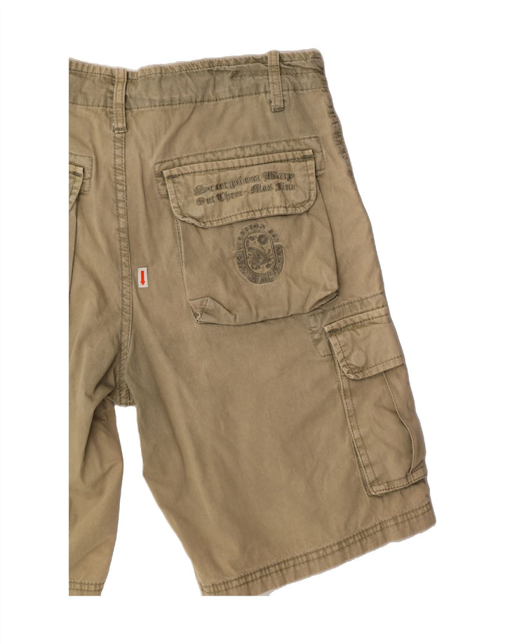 SCORPION BAY Mens Cargo Shorts W30 Medium  Brown Cotton Vintage Scorpion Bay and Second-Hand Scorpion Bay from Messina Hembry 