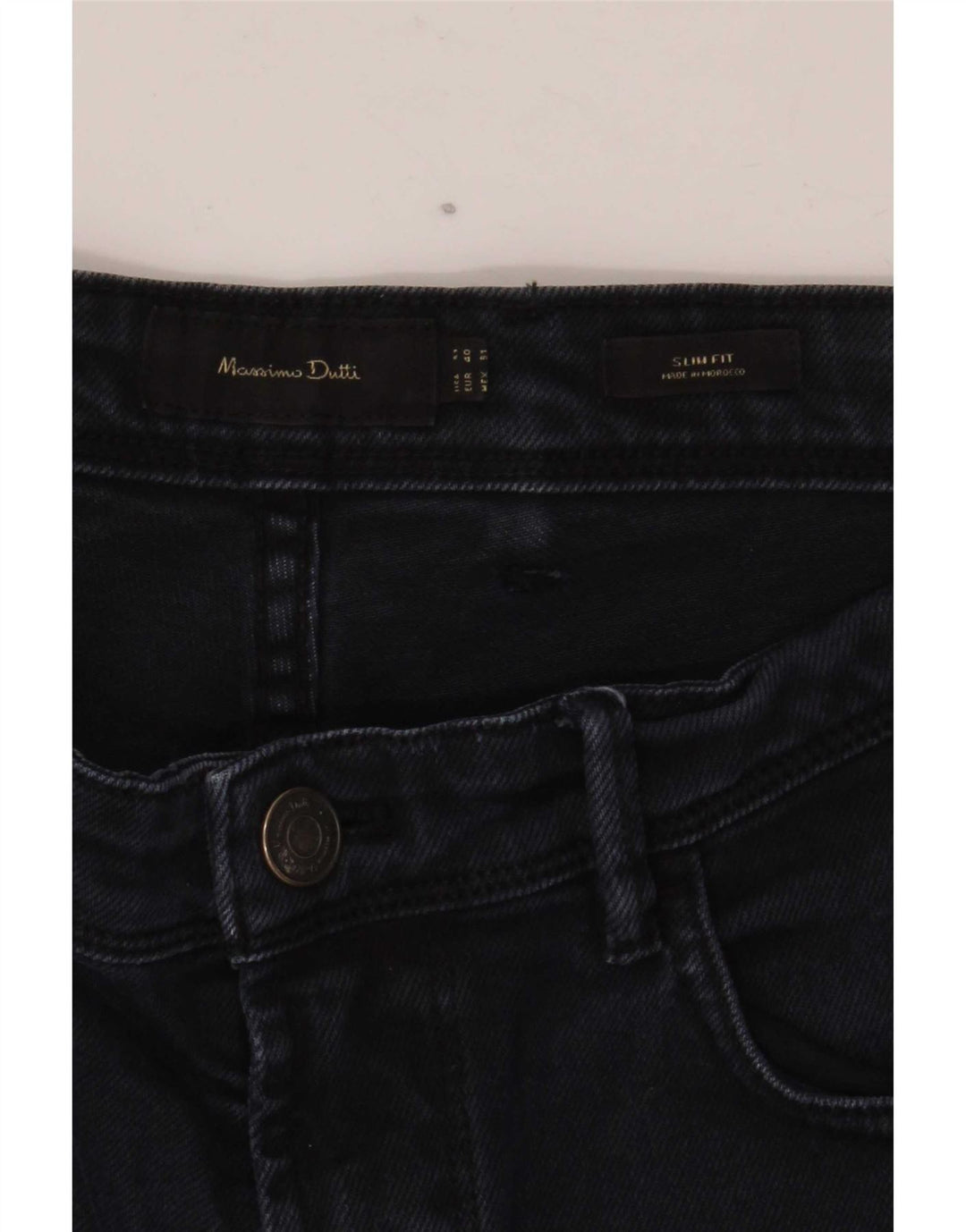 Jeans slim da uomo Massimo Dutti EU 40 medio W31 L30 blu navy