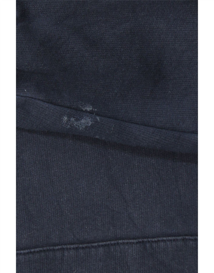 JACK & JONES Felpa con cappuccio grafica da uomo in cotone medio blu navy