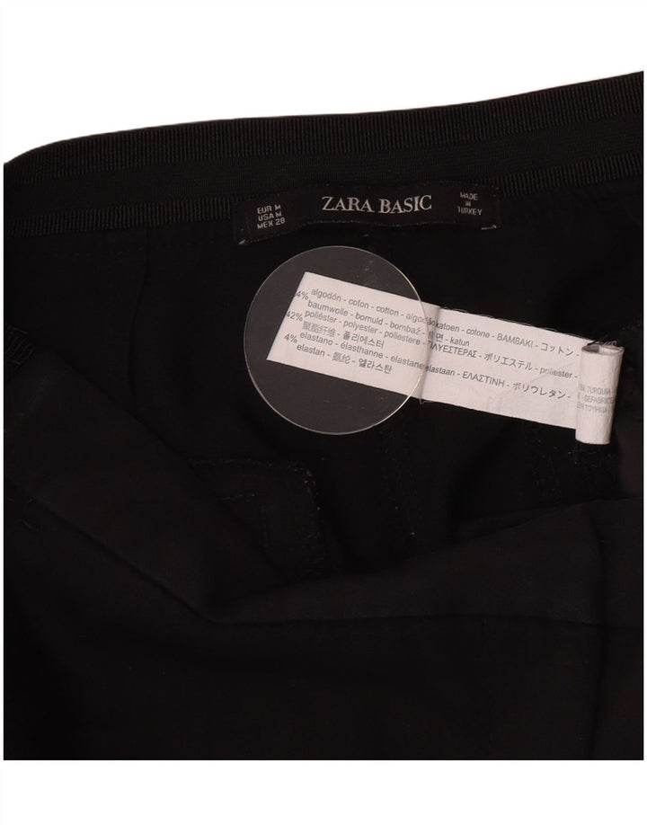 Pantaloni chino slim da donna Zara medi W28 L26 cotone nero