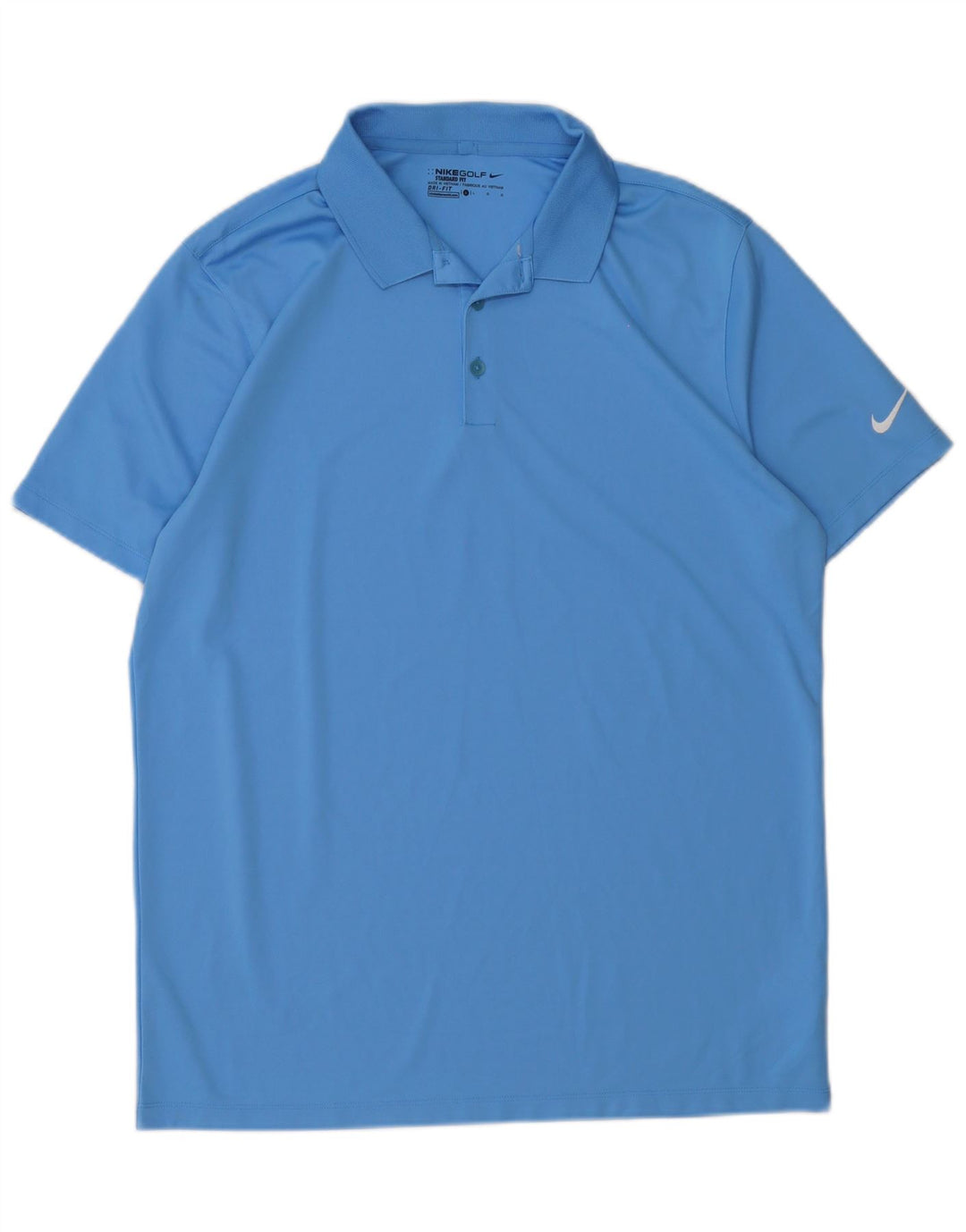 Polo Nike da uomo Dri Fit Standard grande blu in poliestere