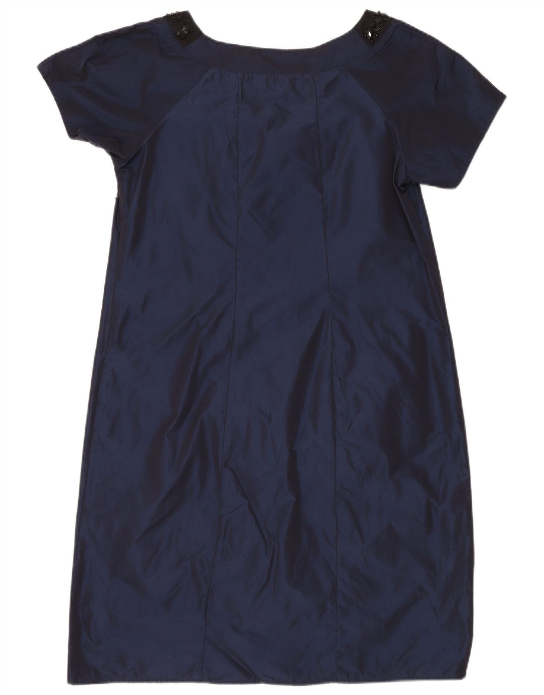 FIORELLA RUBINO Abito a trapezio da donna UK 14 Grande poliestere blu navy