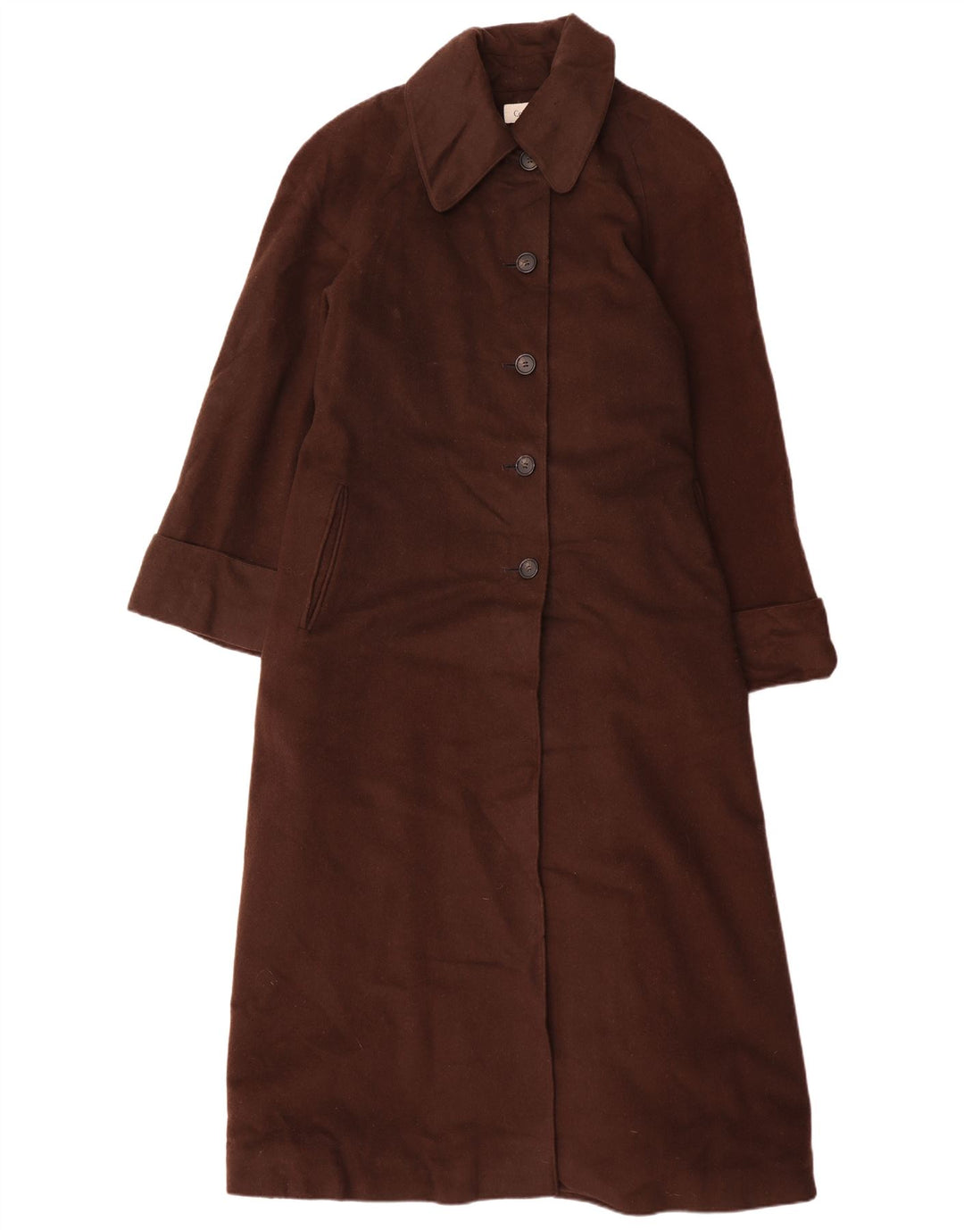 Cappotto oversize da donna Calvin Klein US 14 XL lana marrone