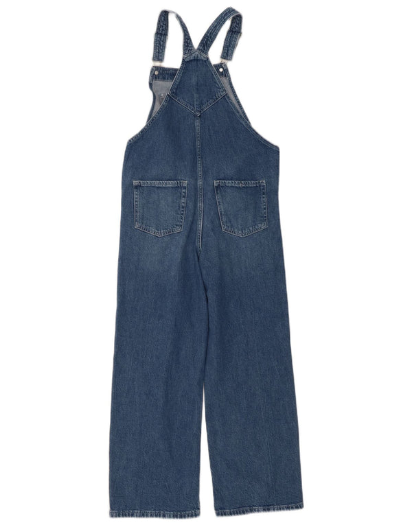 H&M Girls Dungarees Straight Jeans 9-10 Years W26 L22 Blue Cotton