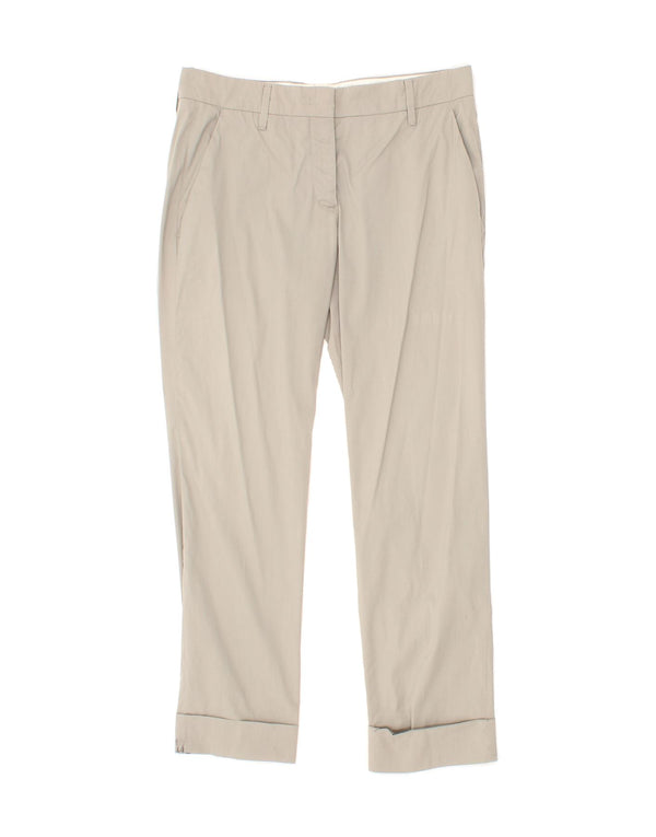 PRADA Womens Straight Chino Trousers EU 40 Medium W30 L26 Grey Cotton
