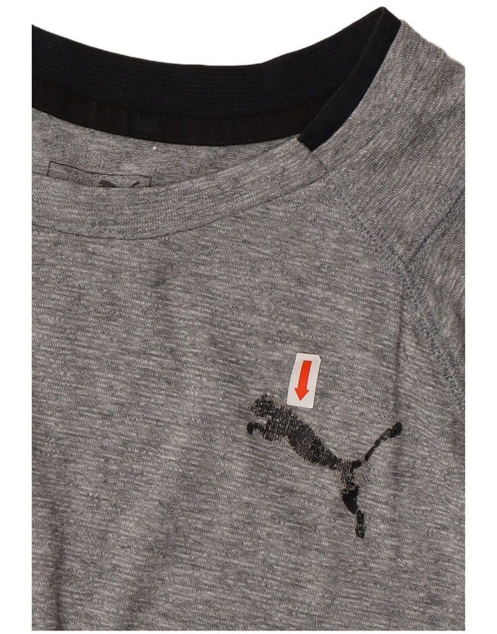 T-shirt Puma da uomo grigio medio chiazzato