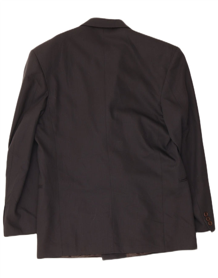 Giacca Blazer Doppiopetto Uomo Ferre IT 52 XL Lana Vergine Nera