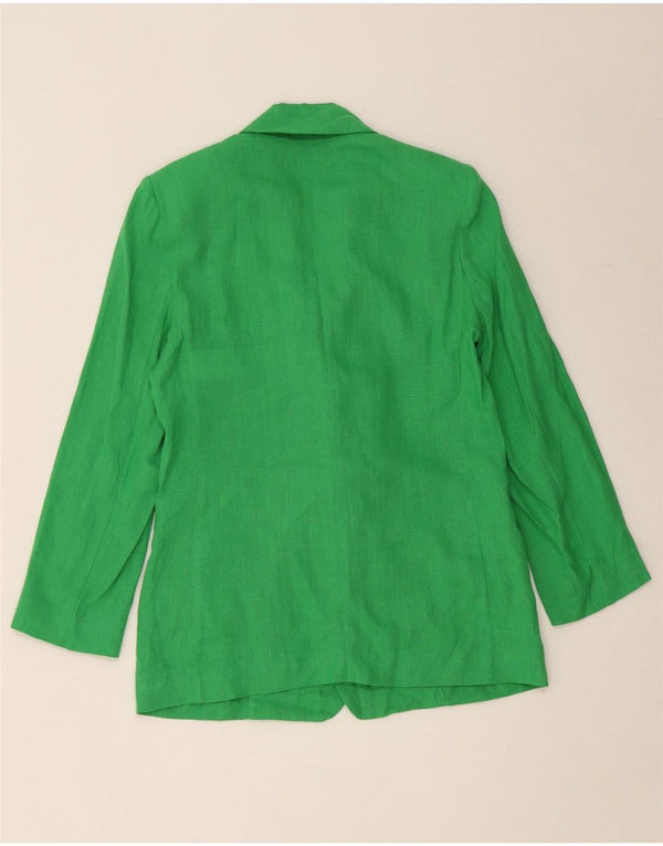 Giacca blazer a 1 bottone EMME da donna Marella UK 8 piccola in lino verde
