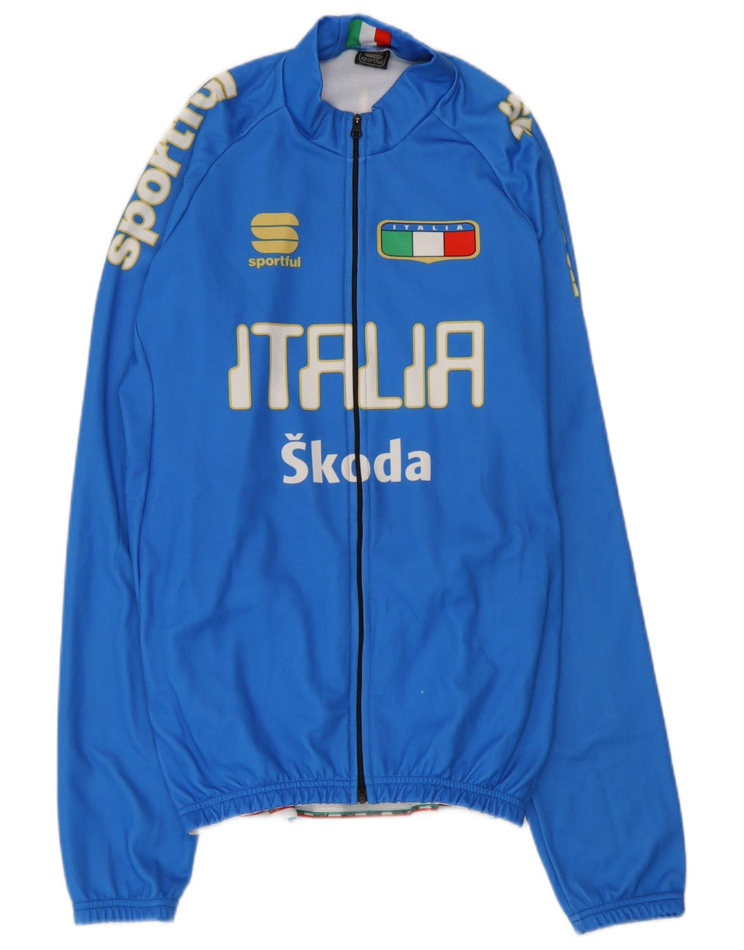 Sportful Giacca da tuta grafica da uomo Italia 2XL blu poliestere