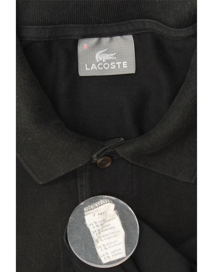 Polo da uomo LACOSTE taglia 5 grande in cotone nero