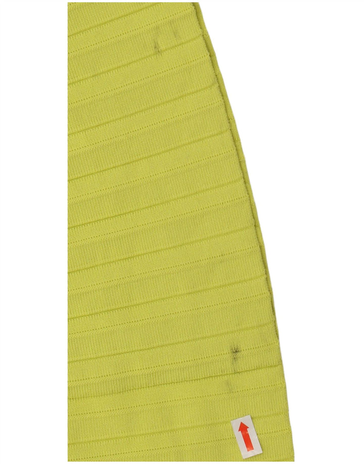 TED BAKER Abito maglione senza maniche da donna taglia 2 piccolo verde viscosa