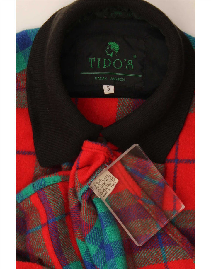 Camicia da uomo in flanella Tipo' S in lana a quadri rossi piccoli