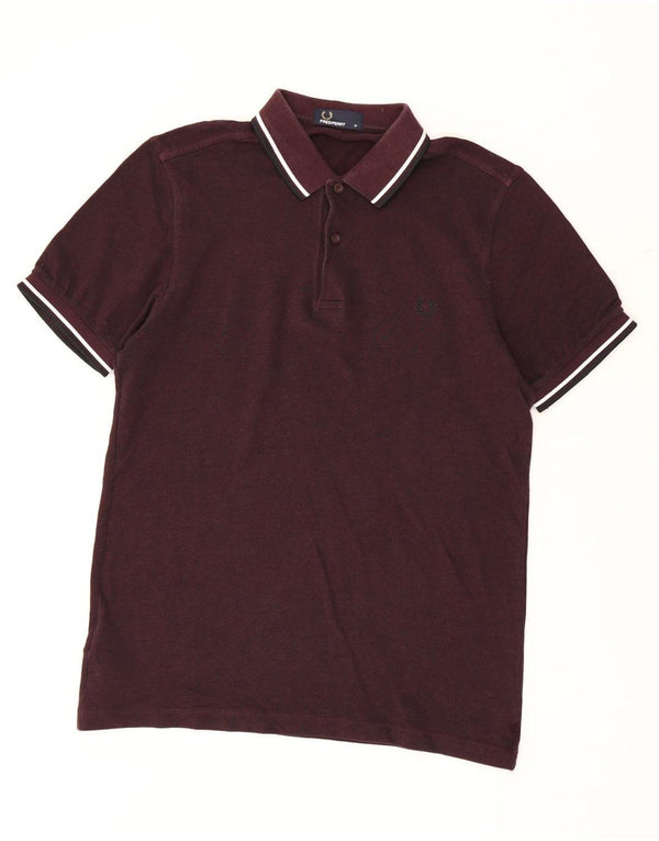 Polo da uomo Fred Perry in cotone marrone medio