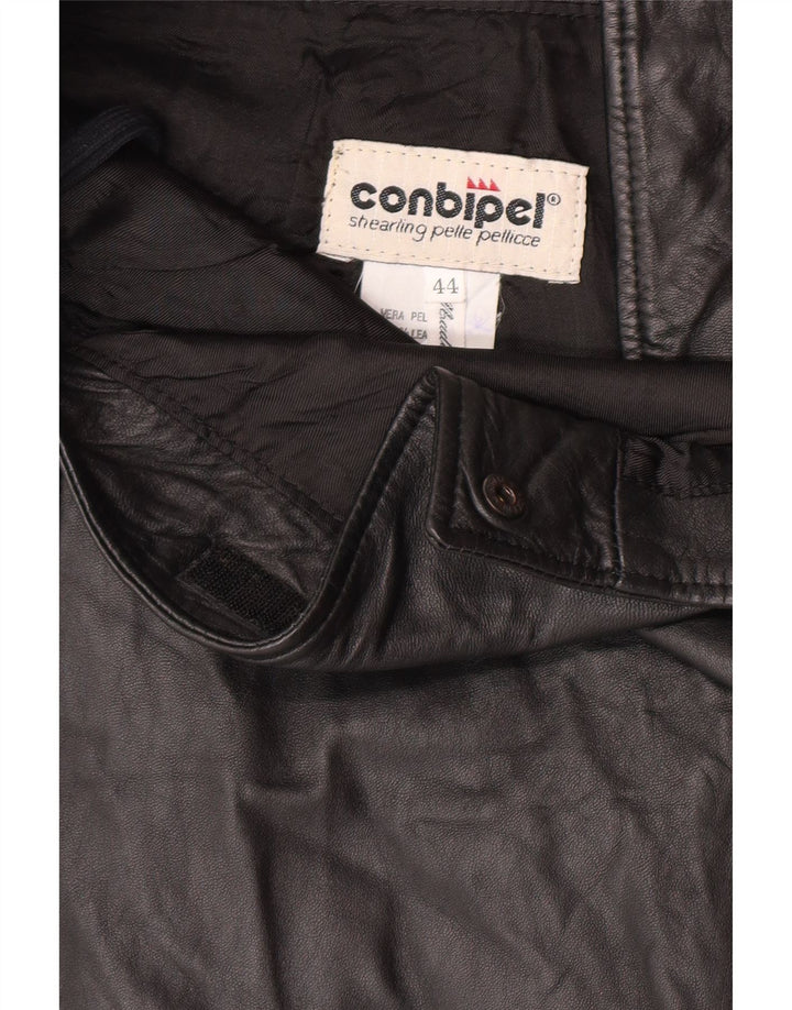 Gonna In Pelle Avvolgente Donna Conbipel IT 44 Media W32 Pelle Nera