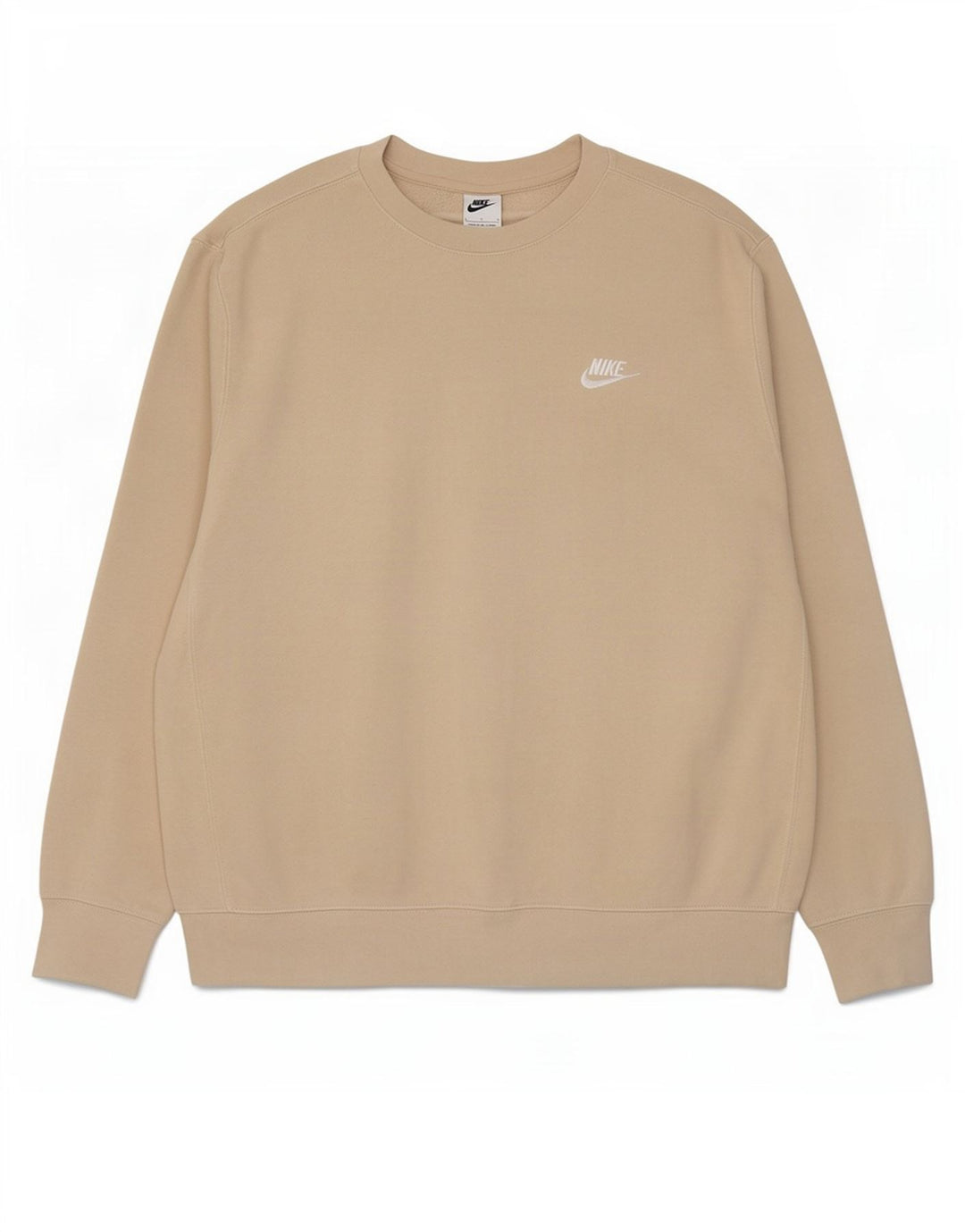Felpa da uomo Nike Maglione grande in cotone beige