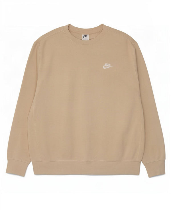 Felpa da uomo Nike Maglione grande in cotone beige