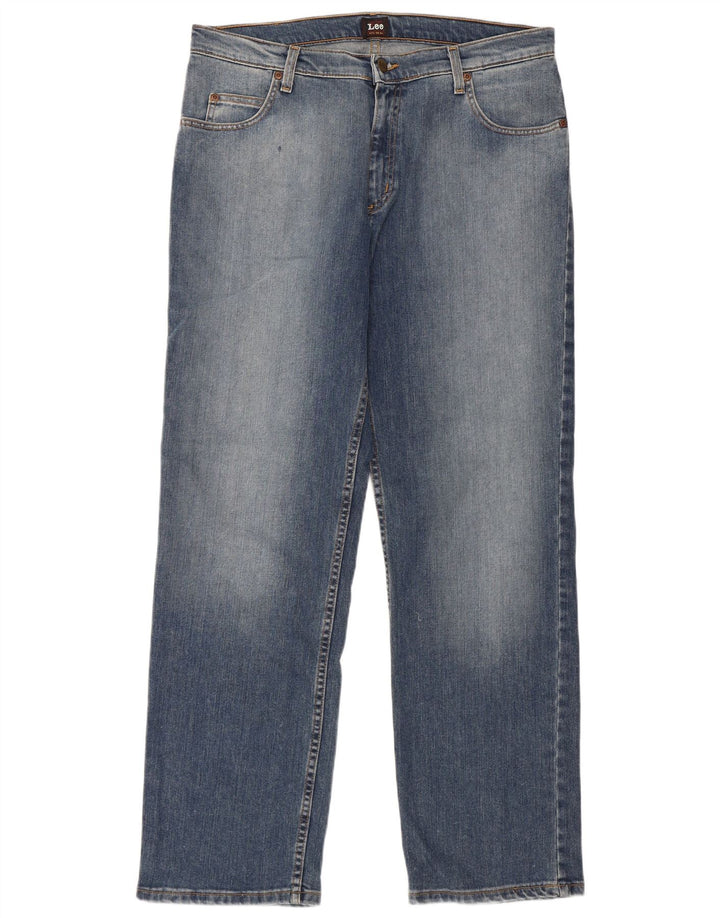 Jeans dritti da uomo Lee Brooklyn W36 L32 cotone blu
